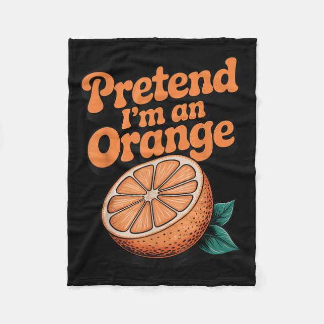 Pretend I'm An Orange  Fleecefilt (Framsidan)