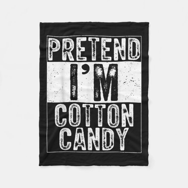 Pretend I'm Cotton Candy Family Women Men Costume  Fleecefilt (Framsidan)