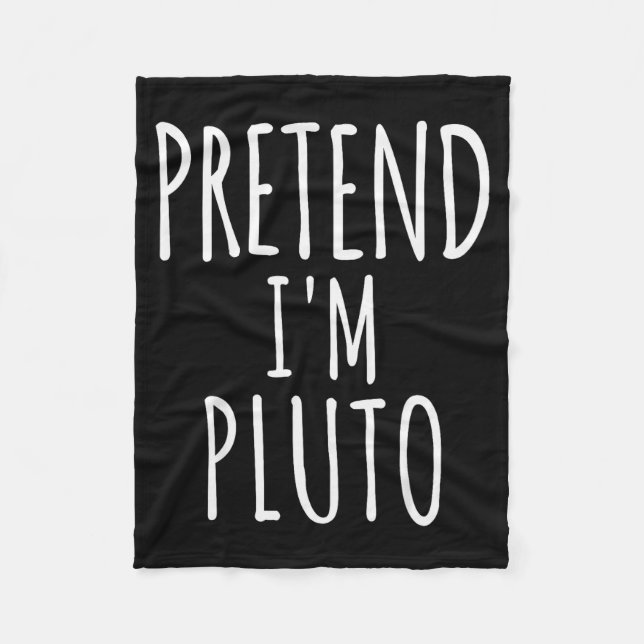 Pretend I'm Man Costume Matching Funny Halloween  Fleecefilt (Framsidan)