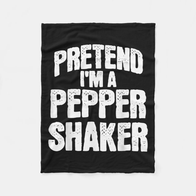 Pretend I'm Pepper Shaker Funny Matching Halloween Fleecefilt (Framsidan)