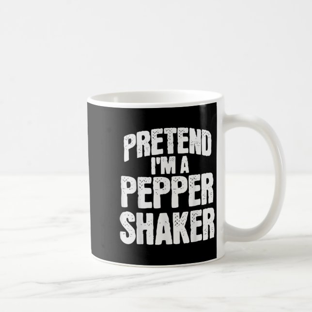 Pretend I'm Pepper Shaker Funny Matching Halloween Kaffemugg (Höger)