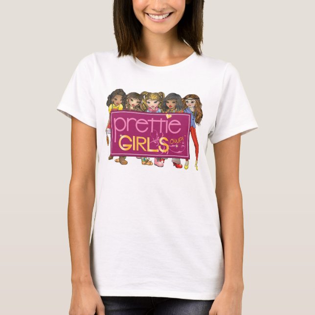 Prettie Girls! OWP Baby Doll T-Shirt (Framsida)