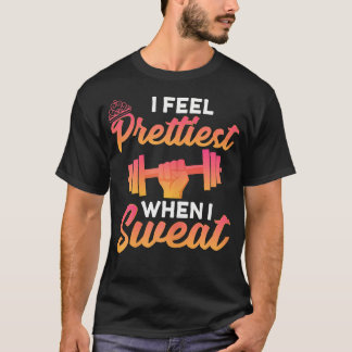 Prettiest när jag svenat Workout Gym tränar Fitnes T Shirt