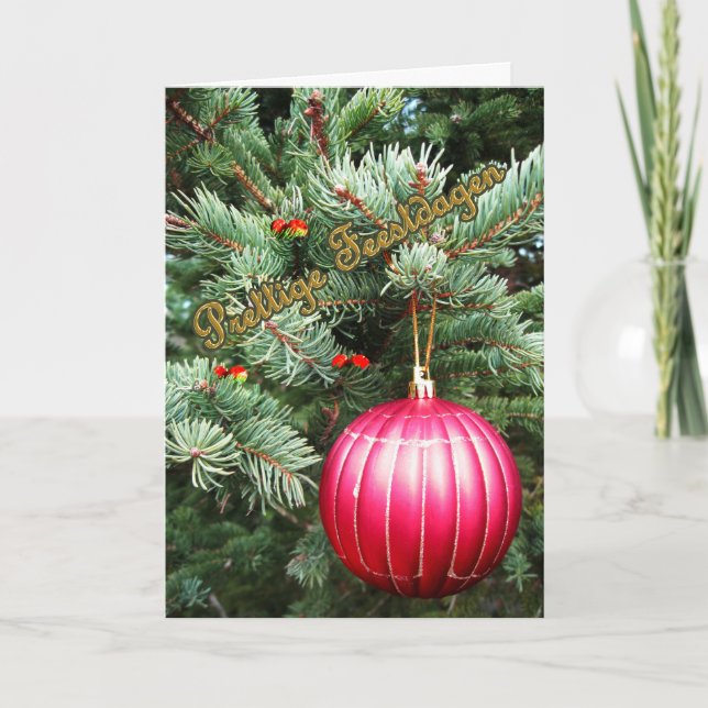 Prettige Feestdagen Helgkort (Framsida)