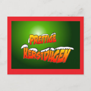 Prettige Kerstdagen Brev met Snyuw Briefkaart Vykort
