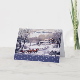 Prettige Kerstdagen. Julkort på nederländska Helgkort