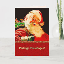 Prettige Kerstdagen. Julkort på nederländska