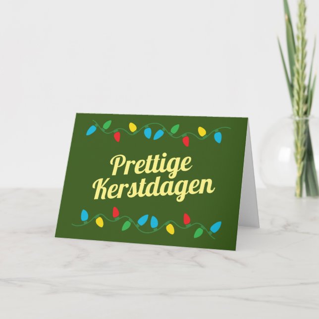 Prettige Kerstdagen | Kerstkaart Nederlands  Kort (Framsida)