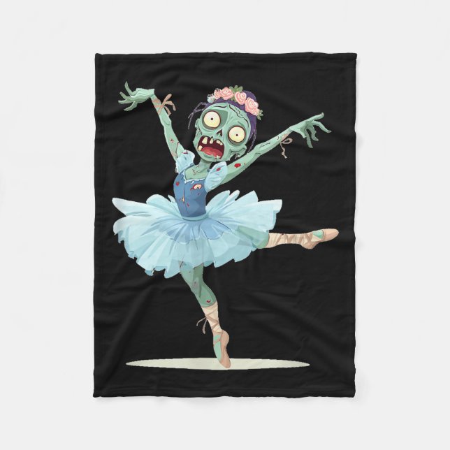 Pretty Ballerina Zombie Costume  Fleecefilt (Framsidan)