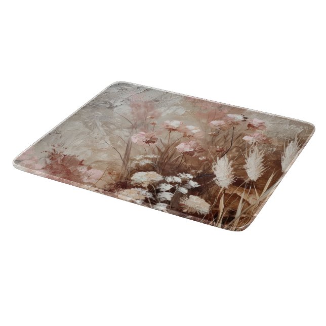 Pretty Beige Blush Pink Boho Floral  (Hörn)
