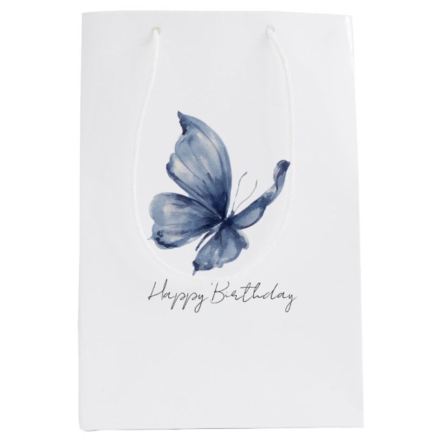 Pretty Blue Butterfly Birthday (Framsidan)