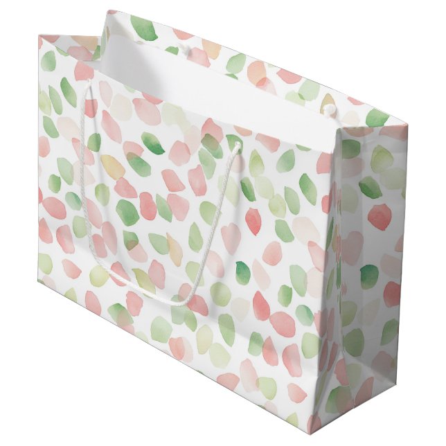 Pretty Blush Pink Mint Flower Petals Birthday (Framsidan Vinklad)