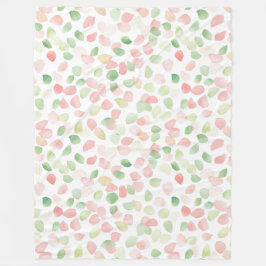 Pretty Blush Pink Mint Flower Petals   Fleecefilt