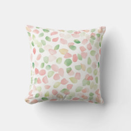 Pretty Blush Pink Mint Flower Petals   Kudde