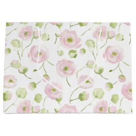 Pretty Blush Pink Mint Flowers Bridal Shower