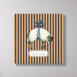 Pretty Bow Sheep™ Kollektion - Lindad Canvas