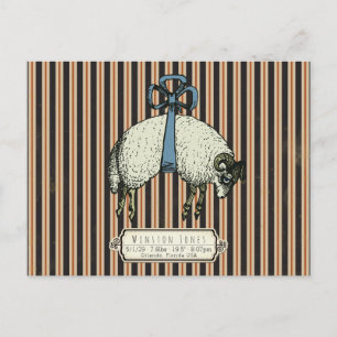 Pretty Bow Sheep™ Kollektion - Vykort