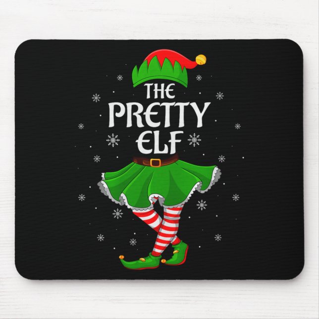 Pretty Elf Christmas Family Girls Women Elf Squad  Musmatta (Framsidan)