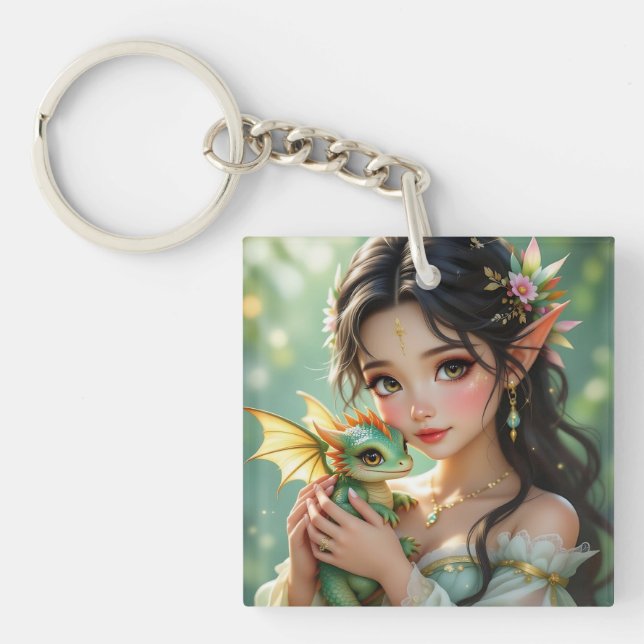 Pretty Elven Fairy & Dragon Ethereal Personalized (Framsidan)
