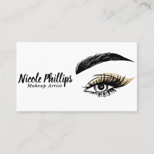 Pretty Eyes Beauty Salon Smink Ögonfransar Fransar Visitkort