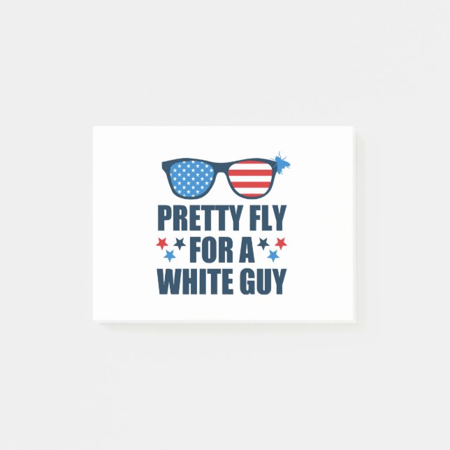Pretty Fly For A White Guy Post-it Block (Framsida)
