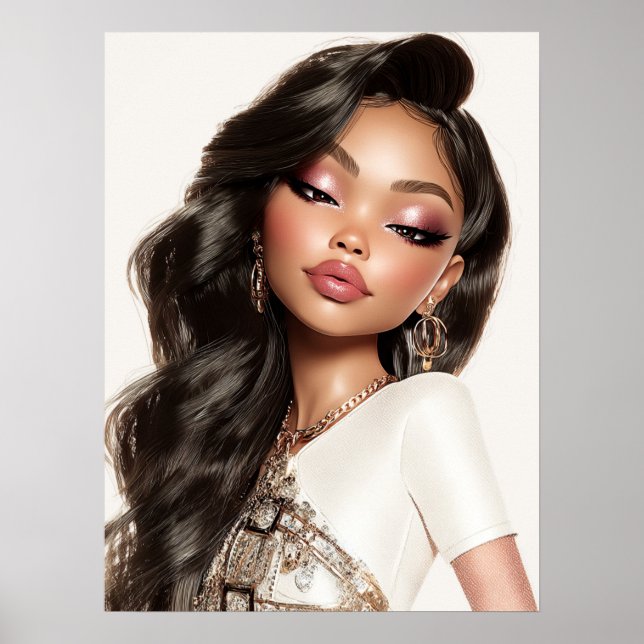 Pretty Girl Print, Value Poster Paper (Semi-Gloss) (Framsidan)