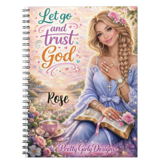 Pretty Girly Inspirational Floral Christian Bible Anteckningsbok