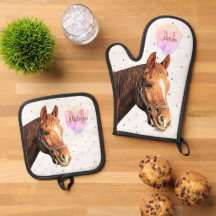 Pretty Horse Animal Equestrian Stables Monogram