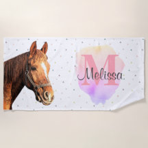 Pretty Horse Animal Equestrian Stables Monogram