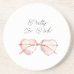 Pretty in Pink Heart Sunglasses on White Underlägg<br><div class="desc">Pretty in Pink Heart Sunglasses on white</div>