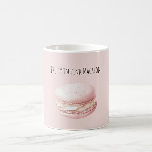 Pretty in Pink Macaron Kaffemugg (Center)