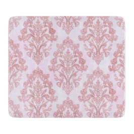 Pretty in Pink Victorian Damask Watercolor Pattern