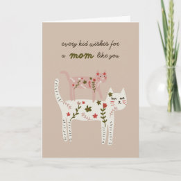 Pretty Kitties Mother's Day card Kort