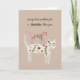 Pretty Kitties Mother's Day card Kort
