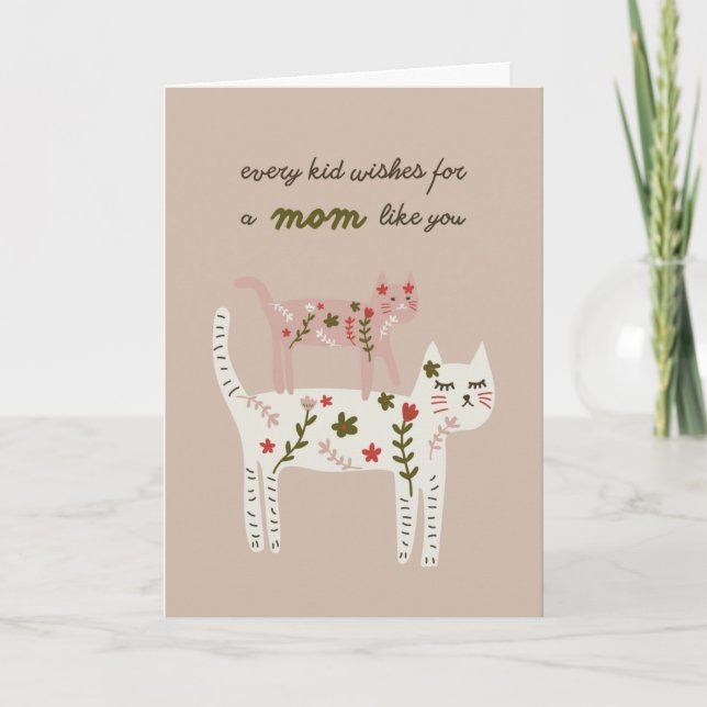 Pretty Kitties Mother's Day card Kort (Framsida)