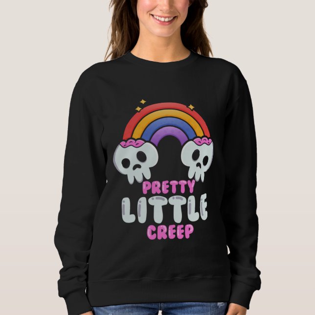 Pretty Little Creep  Pastel Goth Aesthetic Gothic T Shirt (Framsida)