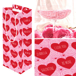 Pretty Love Heart Custom Text Modern Valentines