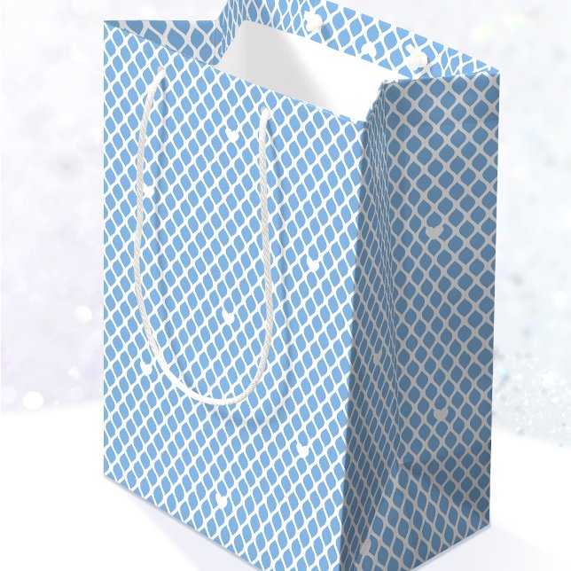Pretty Love Heart Lattice Mesh Blue Birthday (Skapare uppladdad)