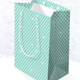 Pretty Love Heart Lattice Mesh Mint Birthday