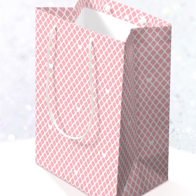 Pretty Love Heart Lattice Mesh Pink Birthday (Skapare uppladdad)