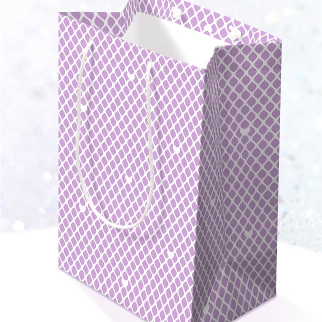 Pretty Love Heart Lattice Mesh Purple Birthday (Skapare uppladdad)