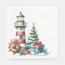 PRETTY NAUTICAL THEMED HOLIDAY CHRISTMAS  PAPPERSSERVETT