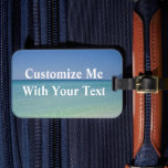 Pretty Ocean Custom Beach Trip Bagagebricka<br><div class="desc">Beautiful ocean photography luggage tag for a beach trip,  featuring the pretty blue waves in Destin,  Florida. Pretty island photograph tags for a Sandestin vacation. Customize with white text.</div>