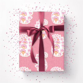Pretty Paisley in Pink and Orange Presentpapper
