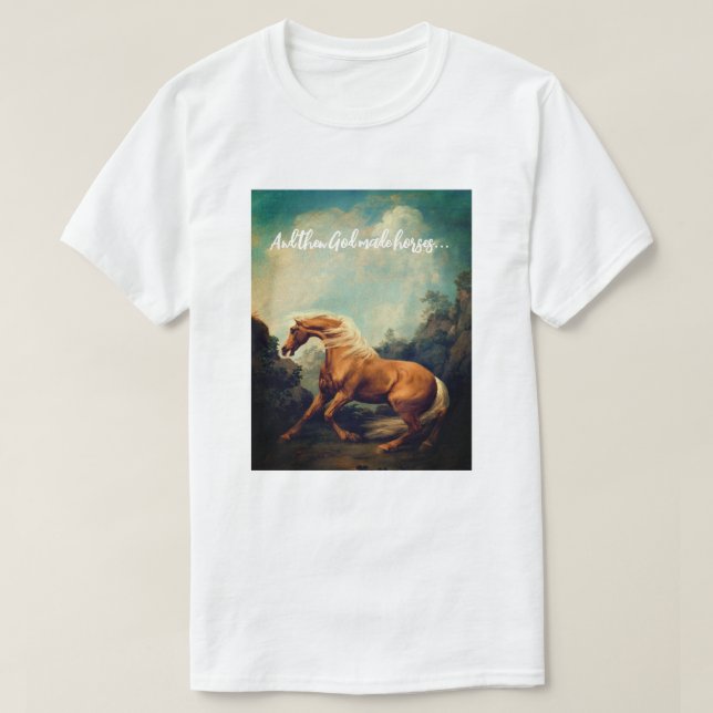  Pretty Palomino Horse   T Shirt (Design framsida)