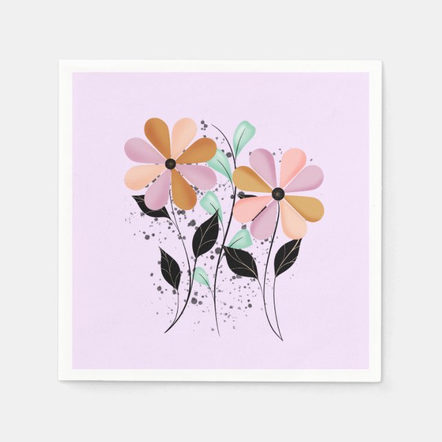 Pretty Petals Pappersservett (Framsidan)