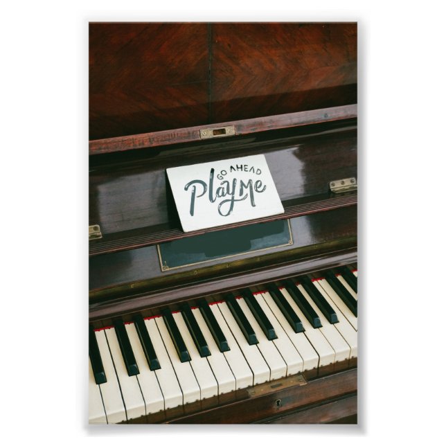 Pretty Piano Fototryck (Framsidan)