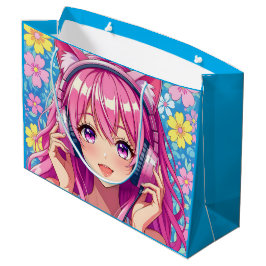 Pretty Pink Anime Girl's Birthday Party