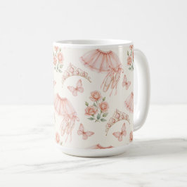 Pretty pink ballerina inspired design kaffemugg