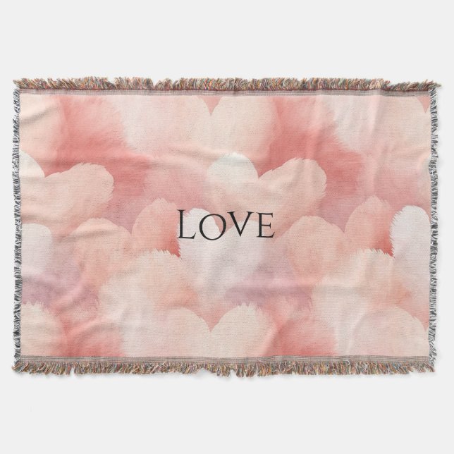 Pretty Pink Blush Hearts Filt (Framsidan)